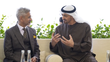 Photo: UAE President receives Indian Minister of External Affairs