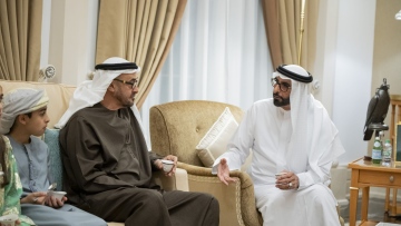 Photo: UAE President visits Mohammed Al Bowardi in Abu Dhabi