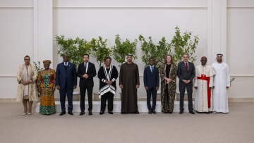 Photo: UAE President receives Zayed Award for Human Fraternity recipients, jury members