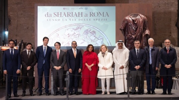 Photo: Bodour Al Qasimi inaugurates exhibition in Rome showcasing Sharjah's ancient ties with Italy