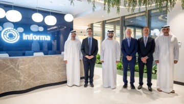 Photo: Mansoor bin Mohammed inaugurates Informa Global Group’s new office in Dubai