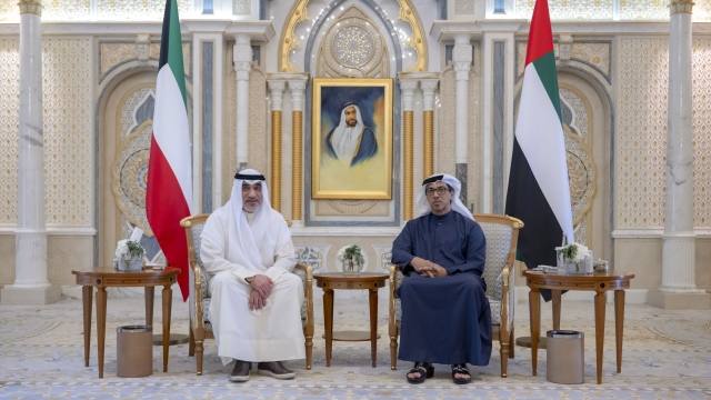 Photo: Mansour bin Zayed receives First Deputy Prime Minister of Kuwait