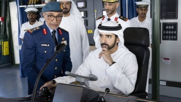 Photo: Hamdan bin Mohammed commissions advanced naval vessel, highlighting vital role of national cadres in bolstering defence capabilities