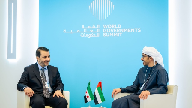 Photo: Abdullah bin Zayed, Syrian FM discuss enhancing relations