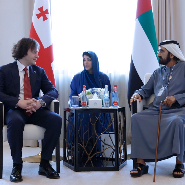 Photo: Mohammed bin Rashid meets with the Georgian Prime Minister, discusses bilateral relations