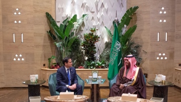 Photo: Saudi Crown Prince, U.S. Secretary of State discuss regional, international developments