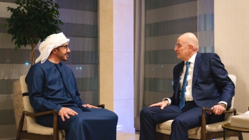 Photo: Abdullah bin Zayed, Greek Defence Minister discuss bilateral relations