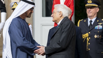 Photo: UAE President meets with Italian President during state visit to Italy