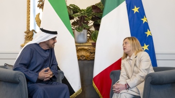 Photo: UAE President, Italian Prime Minister discuss strengthening bilateral relations in Rome