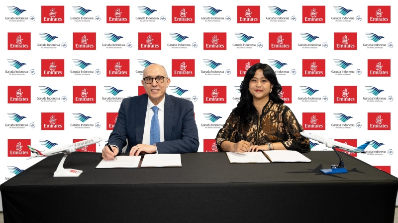 Photo: Emirates and Garuda Indonesia expand partnership to offer reciprocal loyalty benefits