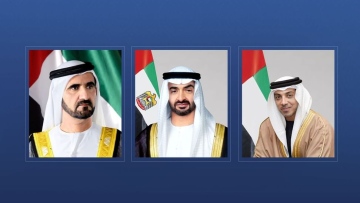 Photo: UAE leaders congratulate Emir of Kuwait on National Day, Liberation Day