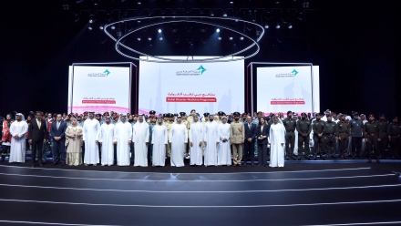 Photo: Mansoor bin Mohammed attends the graduation ceremony of the first cohort of the Dubai Disaster Medicine Programme