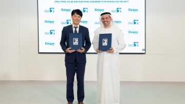 Photo: ADNOC Signs 15-Year Sales and Purchase Agreement with Osaka Gas for Ruwais LNG Project